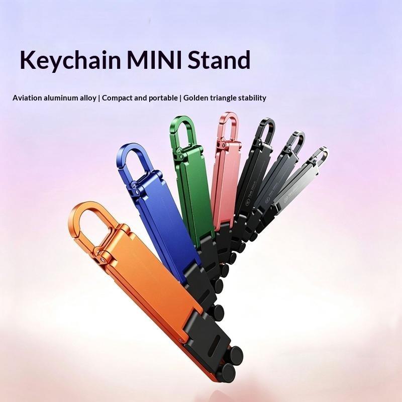 Mobile Pedestal Cabinet - Foldable Mini Keychain Phone Stand Multi
