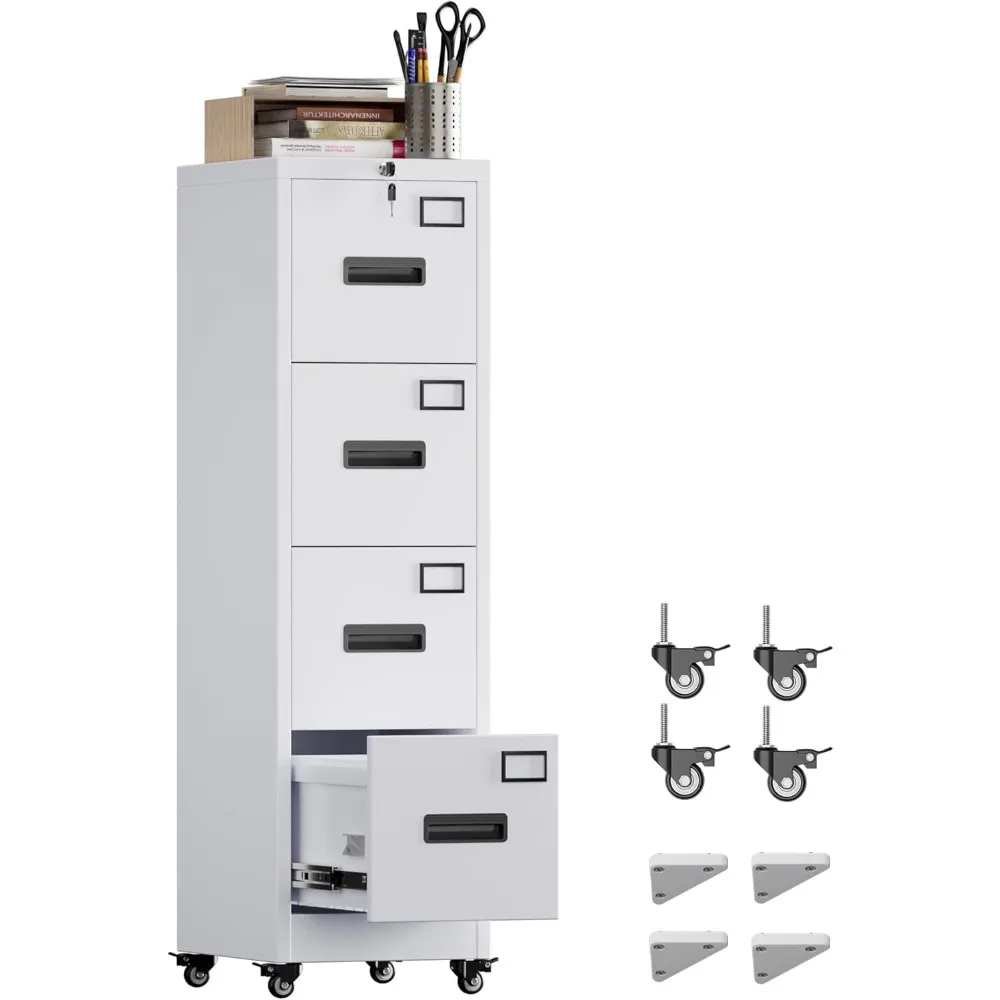Office Furniture Names - 4 Drawer Lockable Office Files Storage