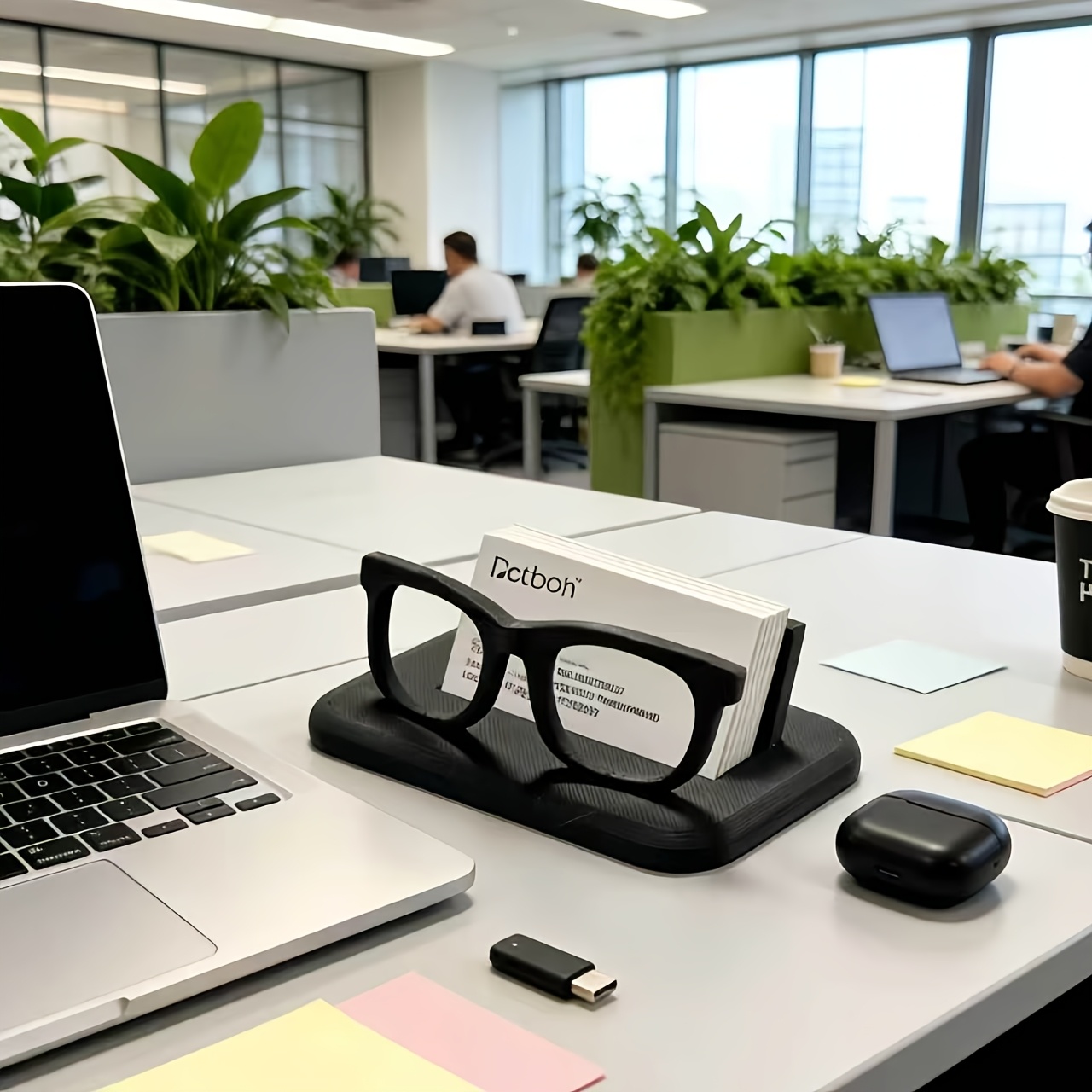 Office Furniture Names - Novelty Glasses Shape Business Card Holder
