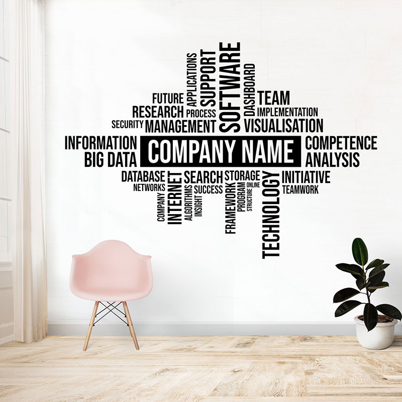 Custom Business Name Wall Deca - đánh giá và giá Office Furniture Names