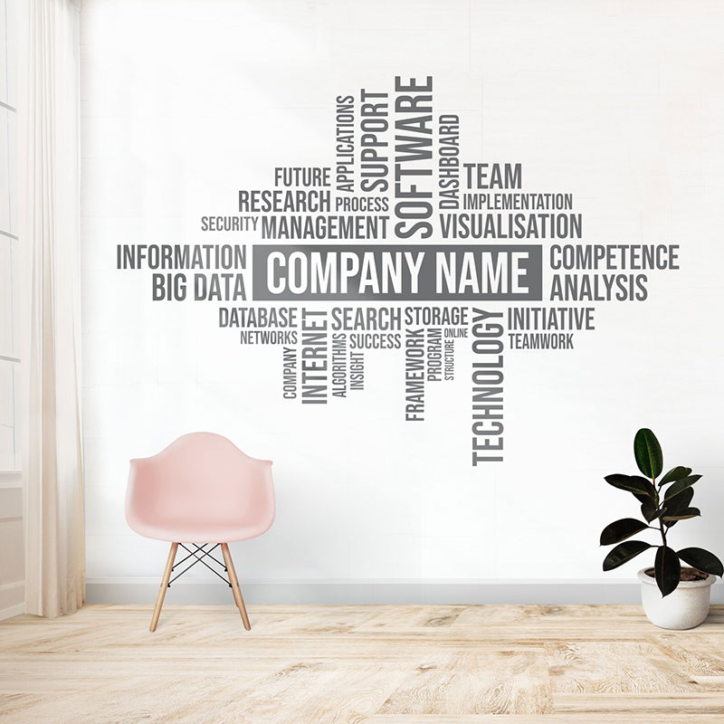 Custom Business Name Wall Deca - đánh giá và giá Office Furniture Names