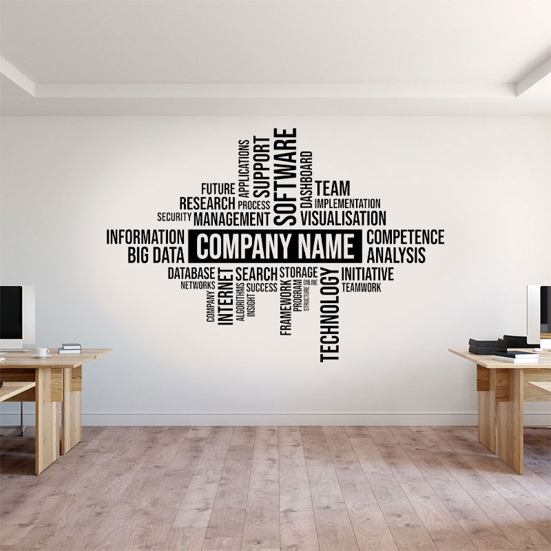 Custom Business Name Wall Deca - đánh giá và giá Office Furniture Names