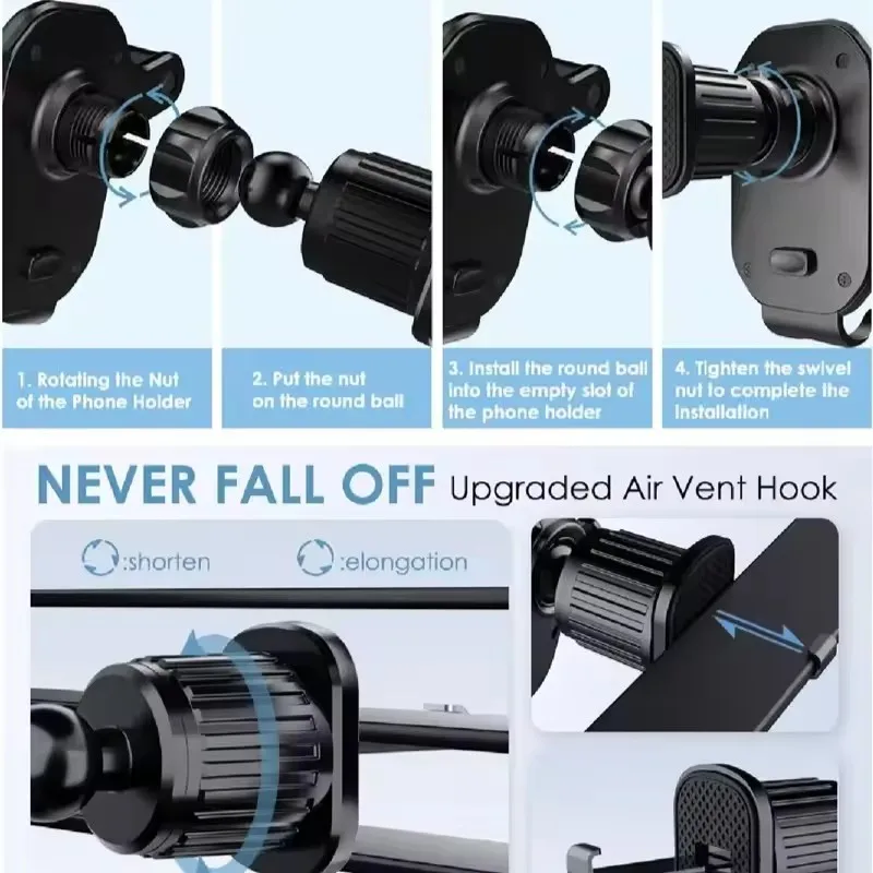 Car Phone Holder Car Air Vent  - đánh giá và giá Mobile Pedestal Cabinet