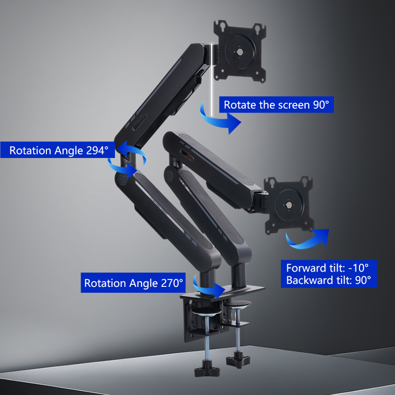New Arrival Gas Spring Desk Mo - đánh giá và giá Adjustable Monitor Mount