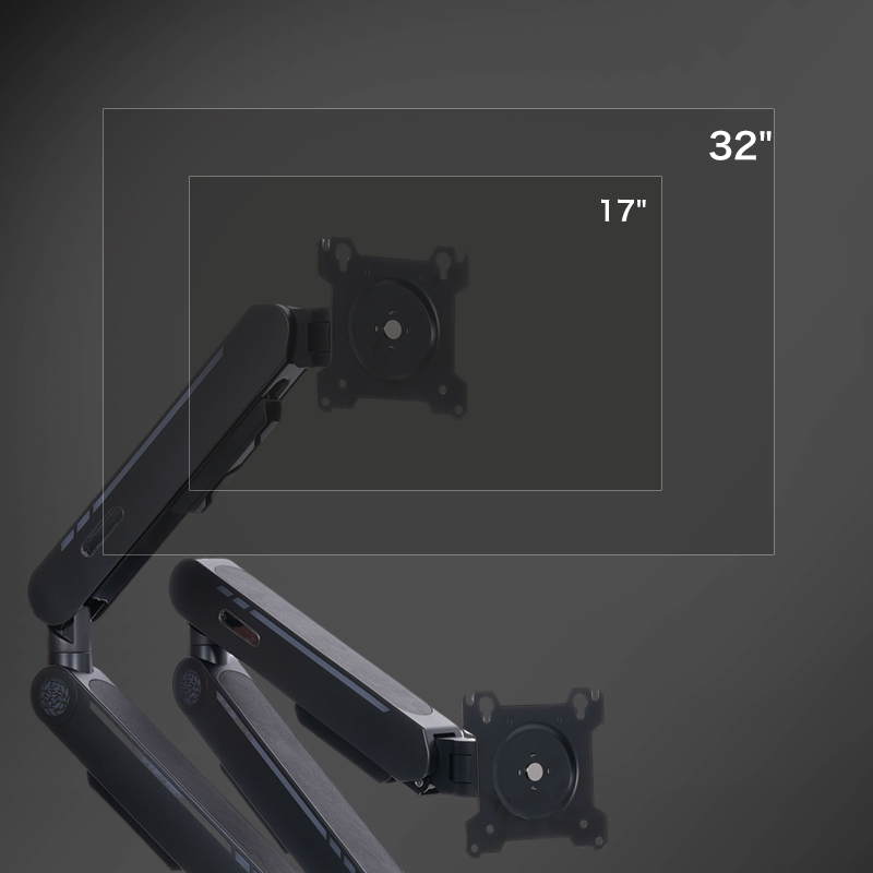 New Arrival Gas Spring Desk Mo - đánh giá và giá Adjustable Monitor Mount