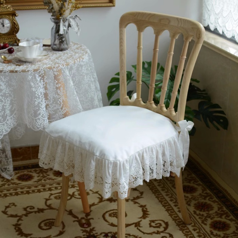 European Style White Lace Embr - đánh giá và giá Visitor Chair Padded