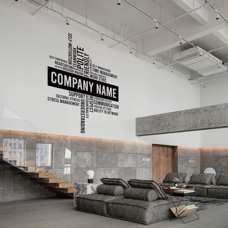 Custom Business Name Vinyl Wal - đánh giá và giá Office Furniture Names