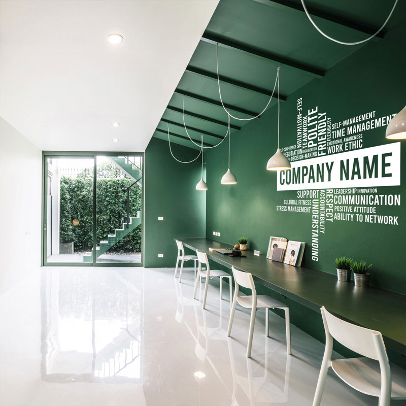 Custom Business Name Vinyl Wal - đánh giá và giá Office Furniture Names