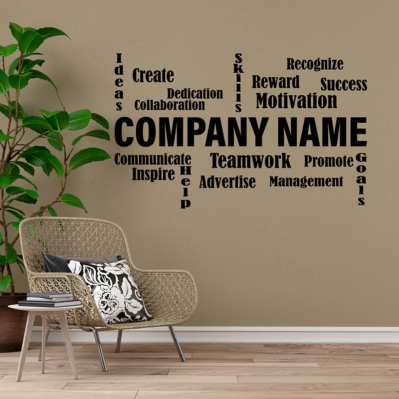 Customizable Company Name Wall - đánh giá và giá Office Furniture Names