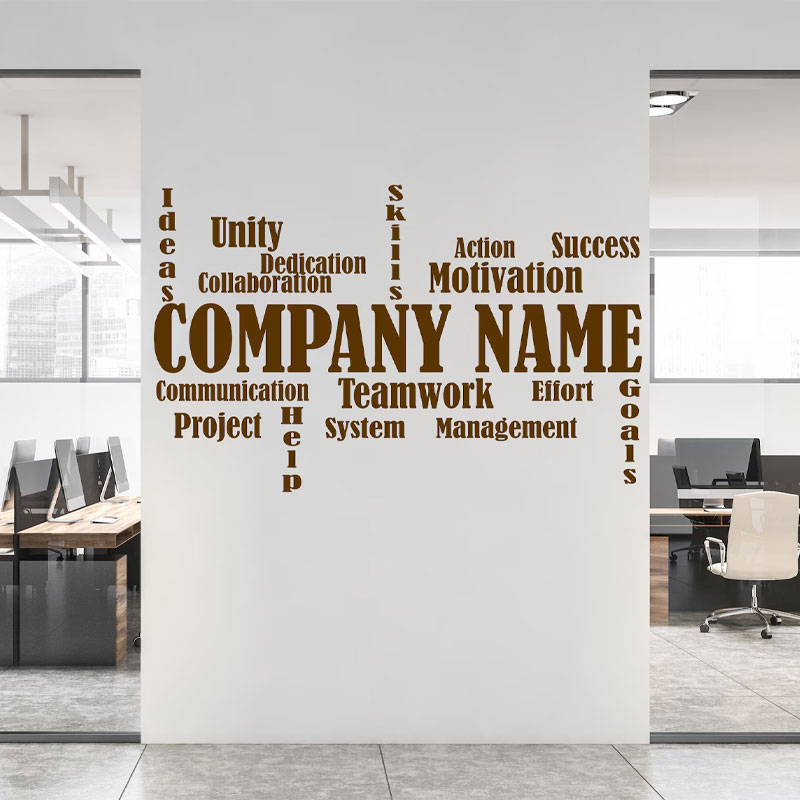 Customizable Company Name Wall - đánh giá và giá Office Furniture Names