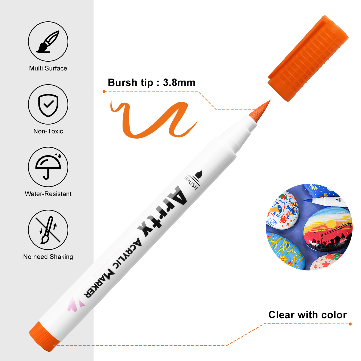 Arrtx 30 Vĩnh Viễn Màu Acrylic - đánh giá và giá Copic Marker Classic