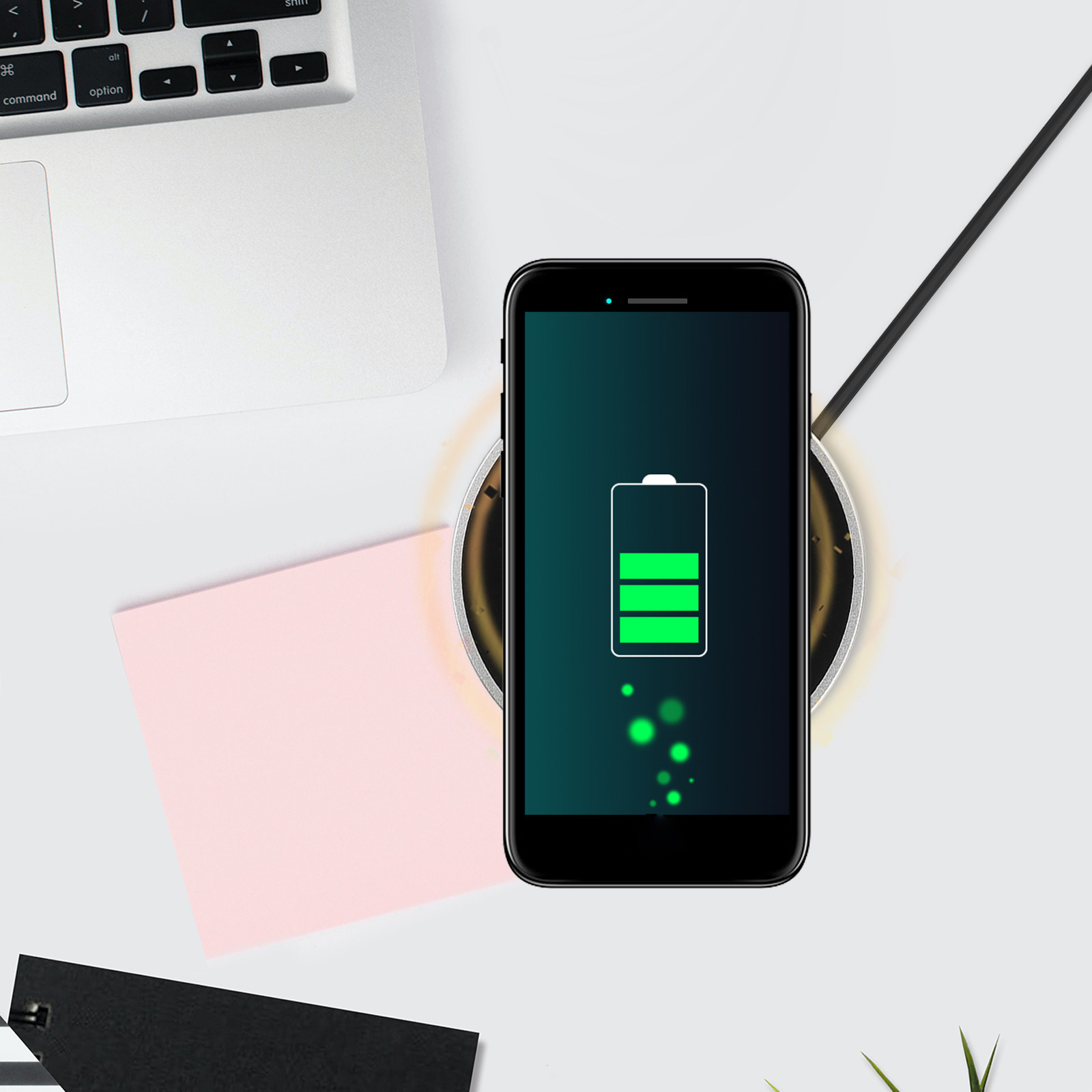 Wireless Charging Pad Black Fu - đánh giá và giá Office Furniture Plus
