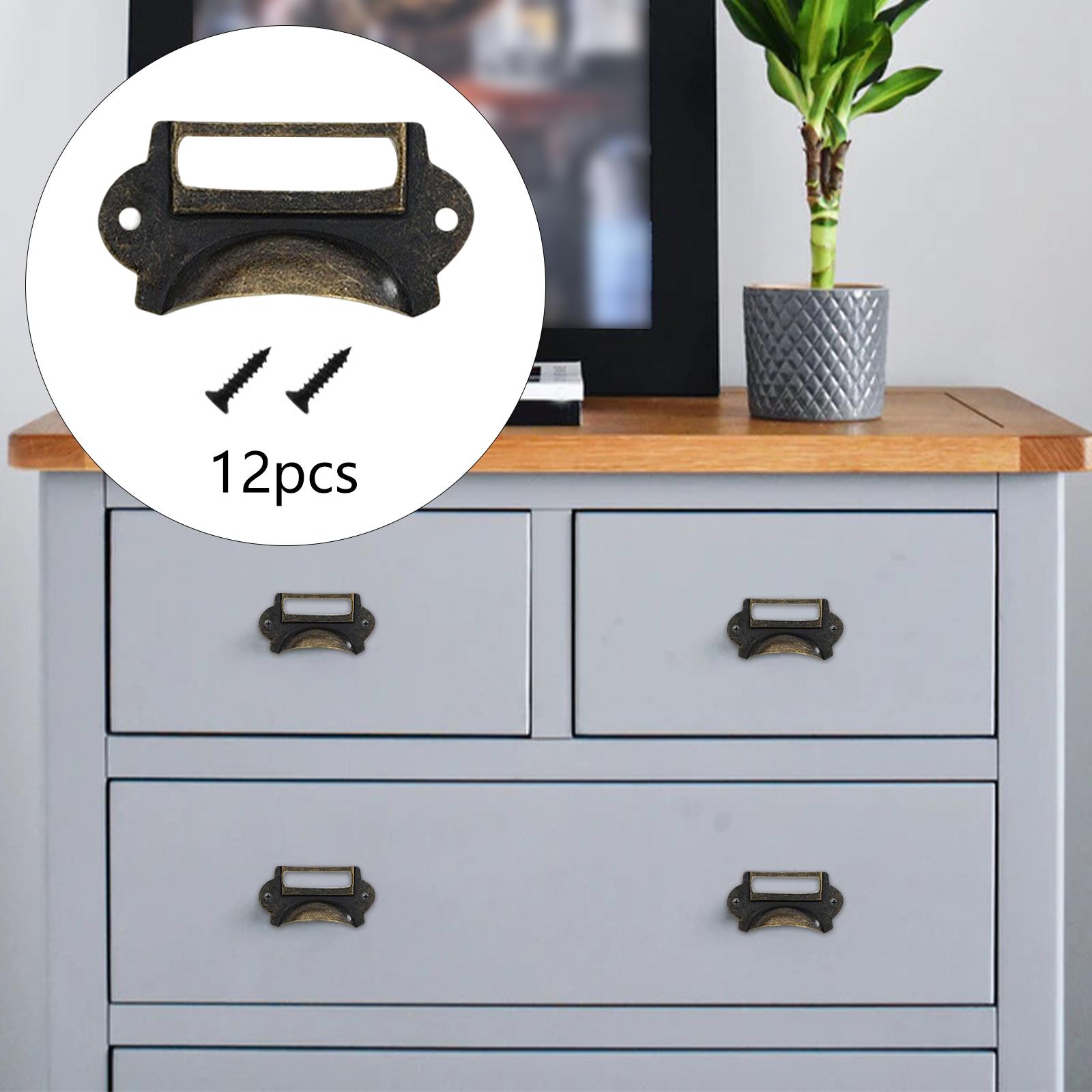 12Pcs Retro Style Drawer Pulls - đánh giá và giá Office Furniture Names