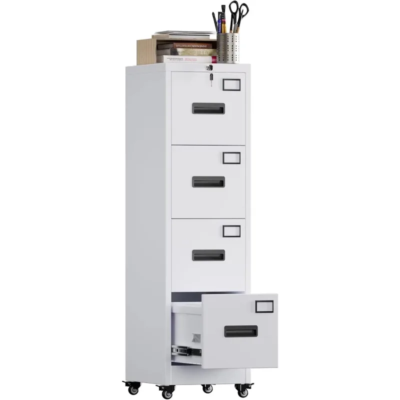 4 Drawer File Cabinet on Wheel - đánh giá và giá Office Furniture Names