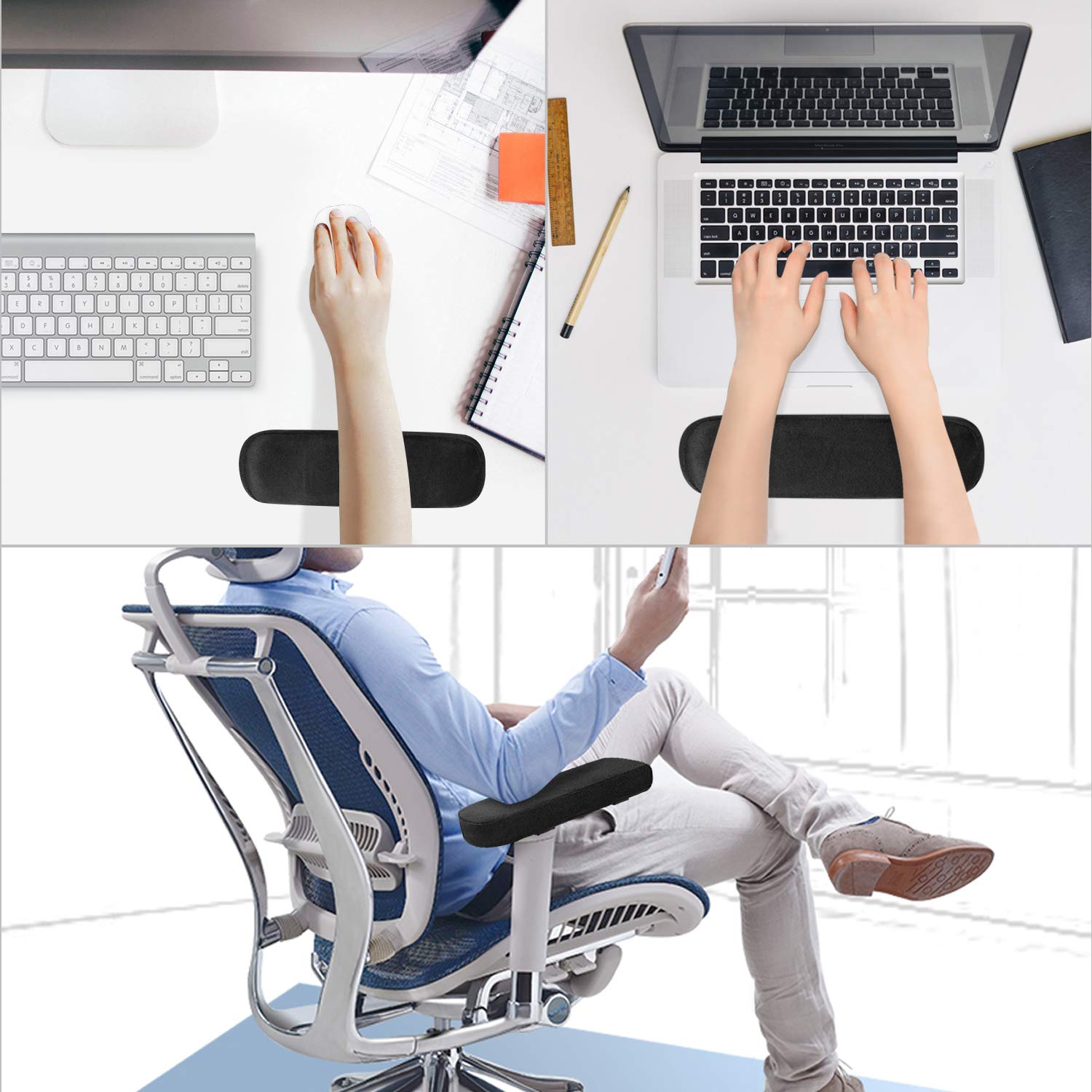 2/4/8PCS Chair Armrest Pads Me - đánh giá và giá Visitor Chair Padded